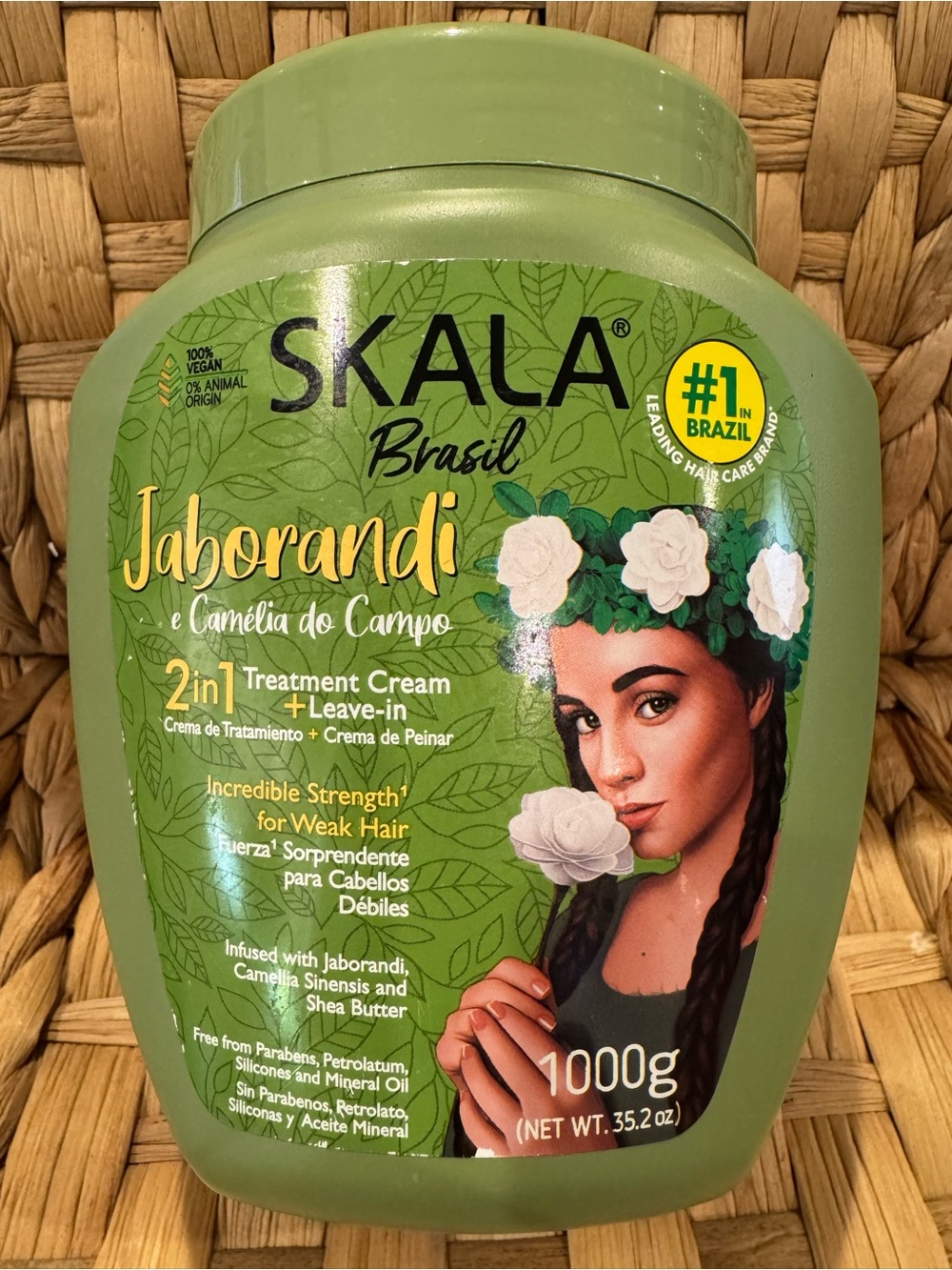 Skala Brasil Jaborandi 2-in-1 Hair Treatment Cream + Leave-In 35.2 oz